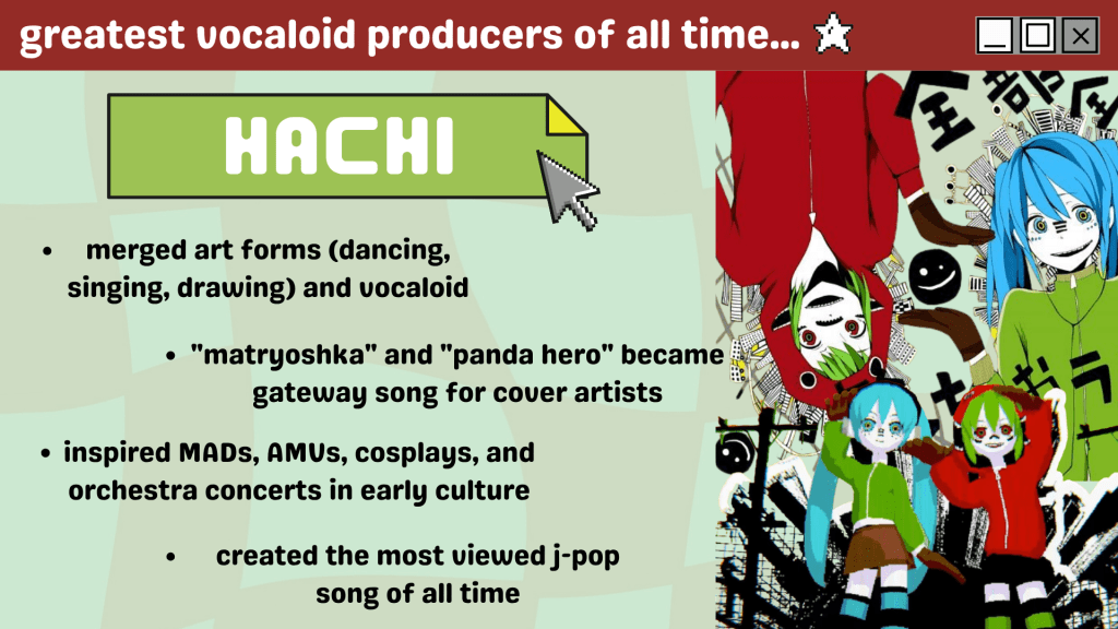 hachi yonezu kenshi vocaloid producer facts